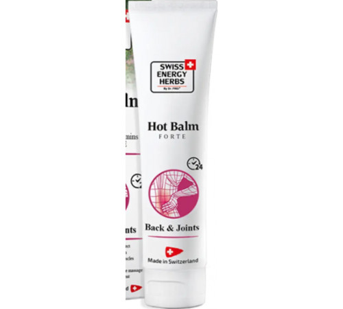 Бальзам зігріваючий Swiss Energy Herbs Hot Balm Forte Back & Joints 75 мл