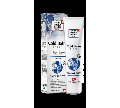 Бальзам охолоджуючий Swiss Energy Herbs Cold Balm Forte Sports & Joints 75 мл ментол