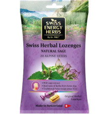 Льодяники від застуди Swiss Energy Herbal Lozenges Bag 20 herbs + Sage 12 шт шавлія