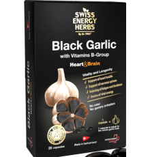 Чорний часник Swiss Energy Herbs BLACK GARLIC with Vitamins B-Group 20 капс