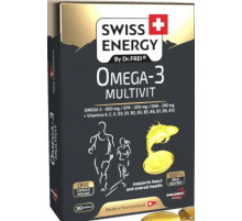Мультивітаміни з Омега-3 Swiss Energy Omega-3 MULTIVIT blister 30 гел капс