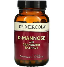 D-Манноза екстракт журавлини підтримка нирок Dr. Mercola D-Mannose and Cranberry 60 капс