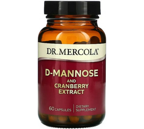 D-Манноза екстракт журавлини підтримка нирок Dr. Mercola D-Mannose and Cranberry 60 капс