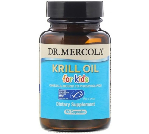 Масло криля для дітей (омега 3) Dr. Mercola  Krill Oil 60 капс