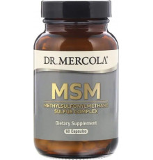 МСМ для суглобів та зв'язок Dr. Mercola MSM Sulfur 60 капс