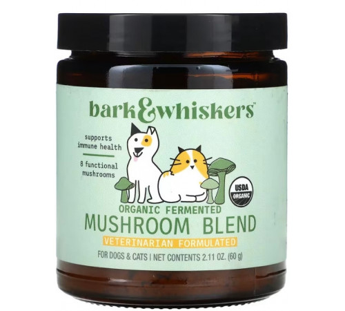 Комплекс грибів для здоров'я тварин Dr. Mercola Mushroom Blend 60 г.
