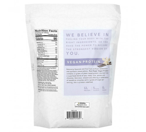 Веганський протеїн Dr. Mercola Vegan Protein 690 г ваніль