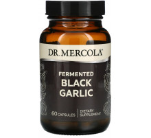 Чёрный чеснок ферментированный Dr. Mercola Black Garlic 60 капс