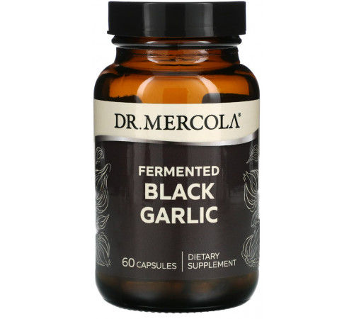 Чорний часник ферментований Dr. Mercola Black Garlic 60 капс