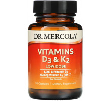 Витамин Д3 и К2 Dr. Mercola Vitamins D3 & K2 30 капсул