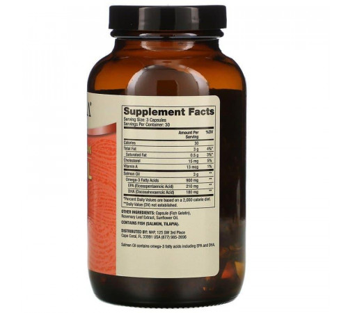 Аляскинский риб'ячий жир Dr. Mercola Salmon Oil 90 капс