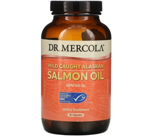 Аляскинский риб'ячий жир Dr. Mercola Salmon Oil 90 капс