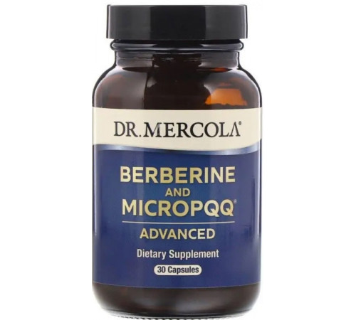 Берберин і мікроPQQ Dr. Mercola Berberine and MicroPQQ 30 капс