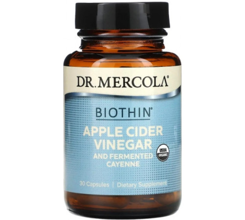 Яблучний оцет і кайенский перець Dr. Mercola Apple Cider Vinegar Cayenne 30 капс