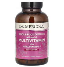 Мультивітаміни для жінок Dr. Mercola Multivitamin Plus Vital Minerals 240 таб