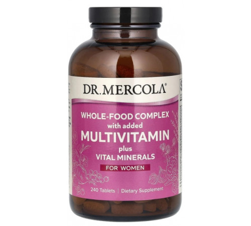 Мультивитамины для женщин Dr. Mercola Multivitamin Plus Vital Minerals 240 таб
