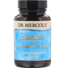 Кальцій Д3  К2 Dr. Mercola Calcium with Vitamins D3 & K2 30 капс