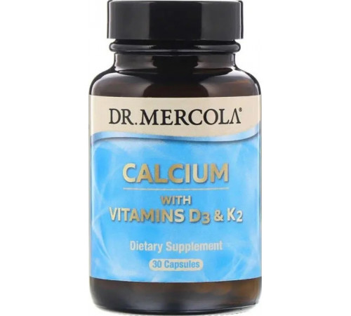 Кальцій Д3  К2 Dr. Mercola Calcium with Vitamins D3 & K2 30 капс
