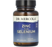 Цинк плюс селен Dr. Mercola  Zinc Plus Selenium 30 капс