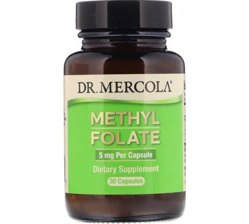 Фолат (фолиевая кислота) Dr. Mercola Folate 5 мг 30 капс