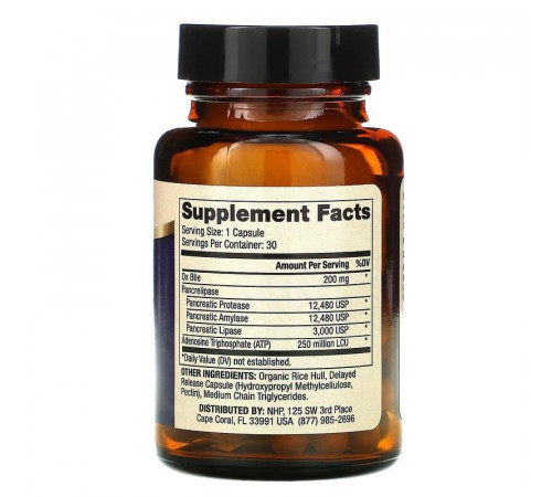 Ферменти для травлення Dr. Mercola Gallbladder Enzymes 30 капс