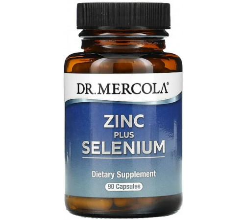 Цинк плюс селен Dr. Mercola Zinc Plus Selenium 90 капсул
