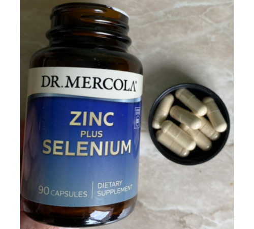 Цинк плюс селен Dr. Mercola Zinc Plus Selenium 90 капсул