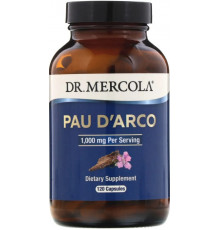 Кора мурашиного дерева  Dr. Mercola Pau D'Arco 1000 мг 120 капс