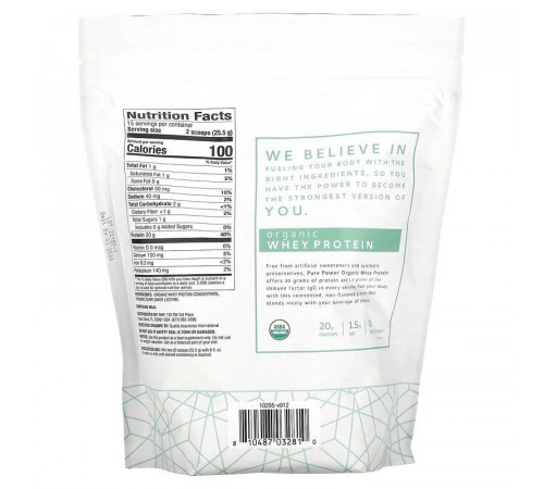 Сироватковий протеїн Dr. Mercola Whey Protein 382,5 г без смаку