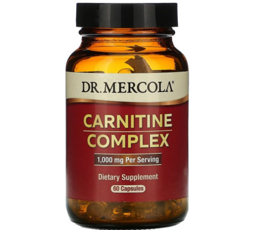 Карнітіновий комплекс Dr. Mercola  Carnitine Complex 1000 мг 60 капс
