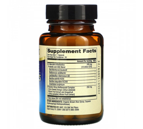 Пробіотики для травлення Dr. Mercola Complete Afterbiotics 30 капс