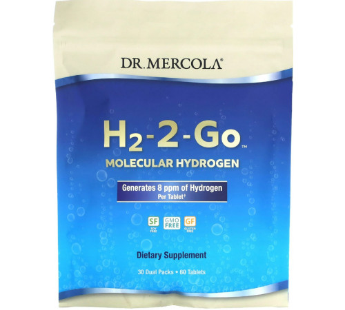 Молекулярний водень Dr. Mercola H2-2-Go 60 таб