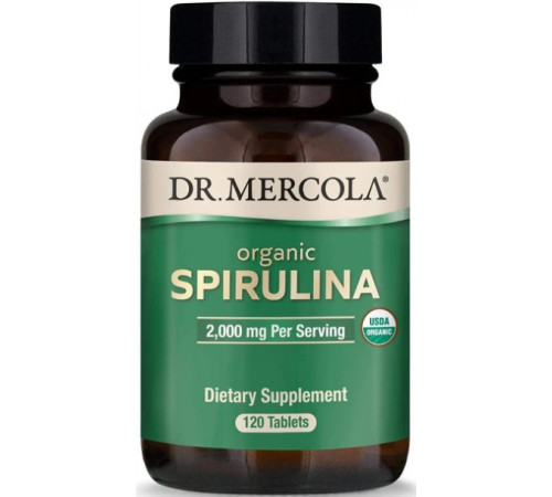 Спирулина Dr. Mercola  Spirulina 2000 мг 120 таб