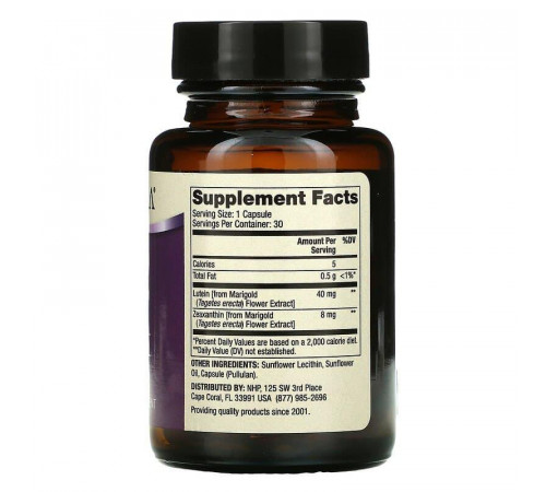 Лютеїн із зеаксантином для зору Dr. Mercola  Lutein with Zeaxanthin 40 мг 30 капс