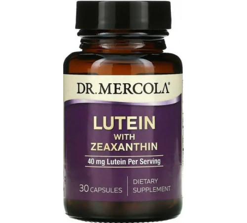 Лютеїн із зеаксантином для зору Dr. Mercola  Lutein with Zeaxanthin 40 мг 30 капс