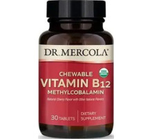 Витамин В12 метилкобаламин Dr. Mercola Vitamin B12 1000 мкг, 30 жев таб вишня