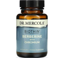 Берберін з хромом Dr. Mercola Biothin Berberine with Chromium 30 капсул