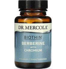 Берберін з хромом Dr. Mercola Biothin Berberine with Chromium 30 капсул