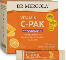 Вітамін С + цинк та вітамін D3Dr. Mercola Vitamin C-PAK 500 мг 30 пак апельсин