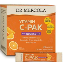 Вітамін С + цинк та вітамін D3Dr. Mercola Vitamin C-PAK 500 мг 30 пак апельсин