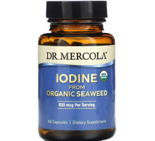 Йод із морських водоростей Dr. Mercola Iodine From Organic Seaweed 60 капс
