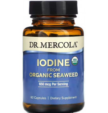 Йод із морських водоростей Dr. Mercola Iodine From Organic Seaweed 60 капс