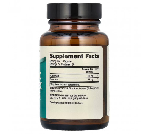 Гумінова та фульвова кислота Dr. Mercola Humic Fulvic Acid Complex 30 капс