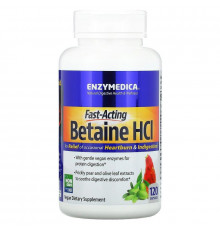 Бетаїн гідрохлорид Enzymedica Betaine HCI 120 капс