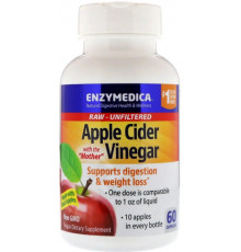 Яблучний оцет для схуднення Enzymedica Apple Cider Vinegar 60 капс