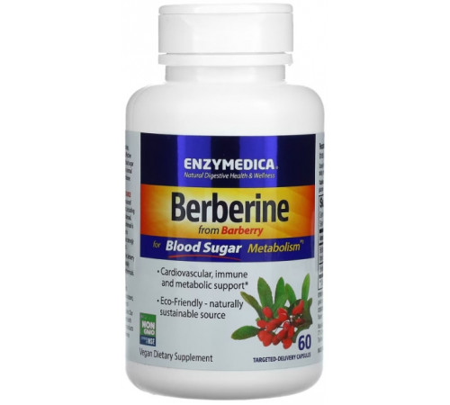 Берберин Enzymedica Berberine for Blood Sugar Metabolism 60 капс