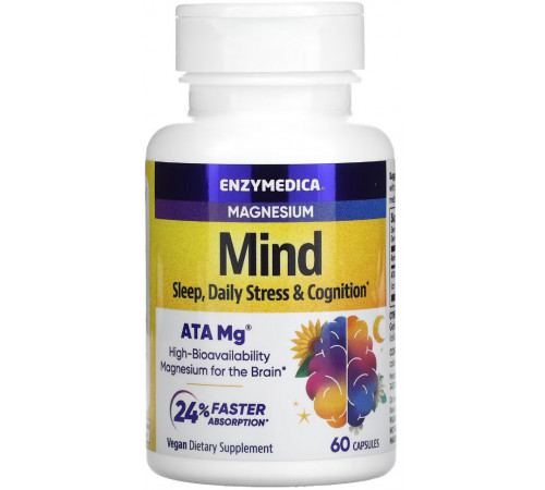 Магній (ацетилтауринат) для сну Enzymedica Magnesium Mind 60 капс