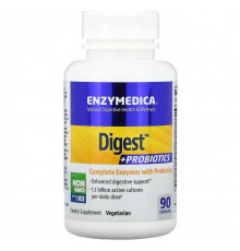 Ферменти та пробіотики Enzymedica Digest + Probiotics 90 капс