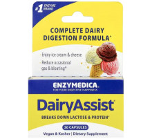 Ферменты для переваривания лактозы Enzymedica DairyAssist 30 капс