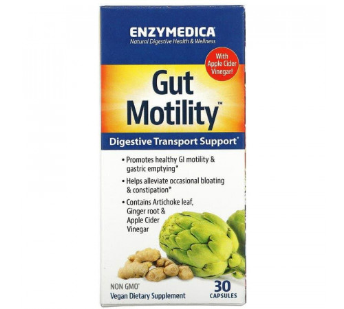 Підтримка моторики ШКТ та травлення EnzymedicaGut Motility 30 капс